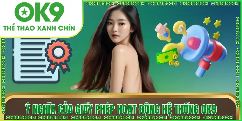 Ý nghĩa của giấy phép hoạt động hệ thống OK9